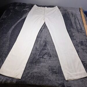 Ralph Lauren Purple Label Wool Silk Lined Trouser Pants Womens 6 White $1,490